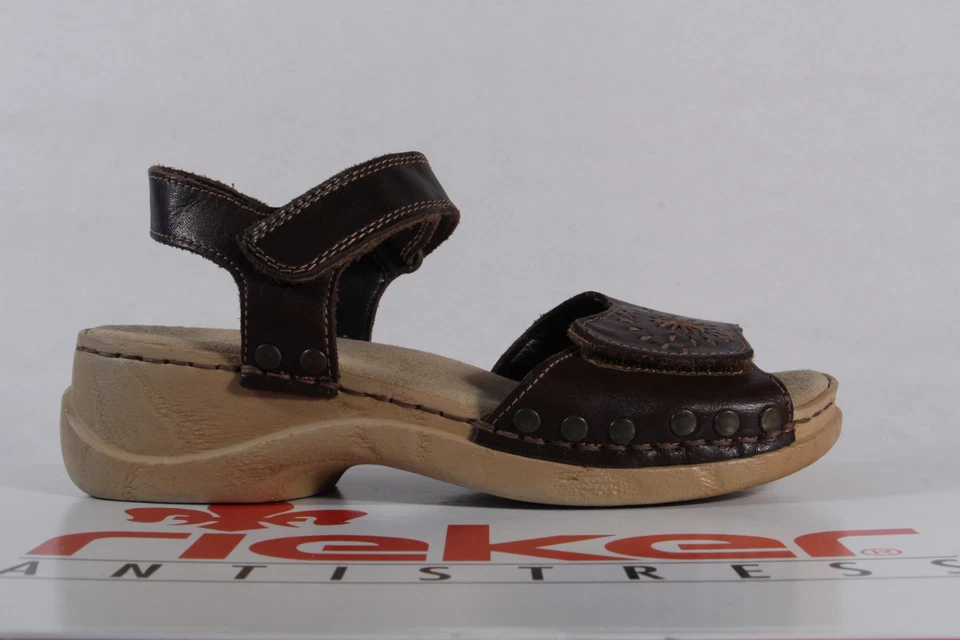 Sandalia Rieker Niñas Cuero Marrón ¡NUEVA!! Foto 2 de 4