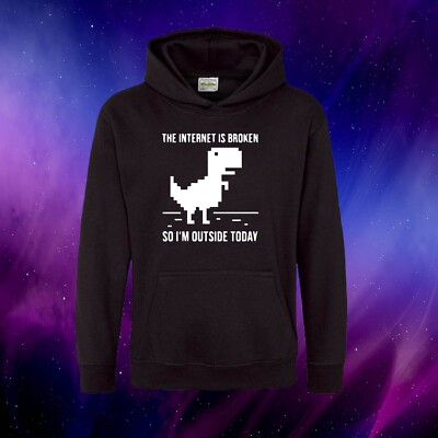 The Internet Is Broken So I'm Outside Today Lustiger Unisex Kinder/Erwachsene Hoodie Kapuze