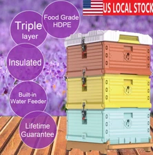 Plastic Insulated Hives Beekeeping Boxes Beehive Honey Bee Hives Supplies Tools