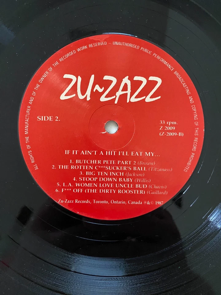 Джеки Уилсон — «Если это не хит, я съем свою... детку!» Виниловая пластинка альбом блюз 1987 - Изображение 4 из 4