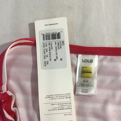 Nuevo Traje de Baño LOLE Rio con Parte Inferior, Rosa Tropical, Para Mujer Mediano - Imagen 4 de 9