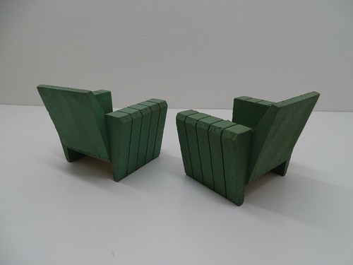 π’ COPPIA POLTRONE IN LEGNO PROTOTIPI 1950 DESIGN MARCO ZANUSO -GIO PONTI-M-712 - Foto 2 di 2
