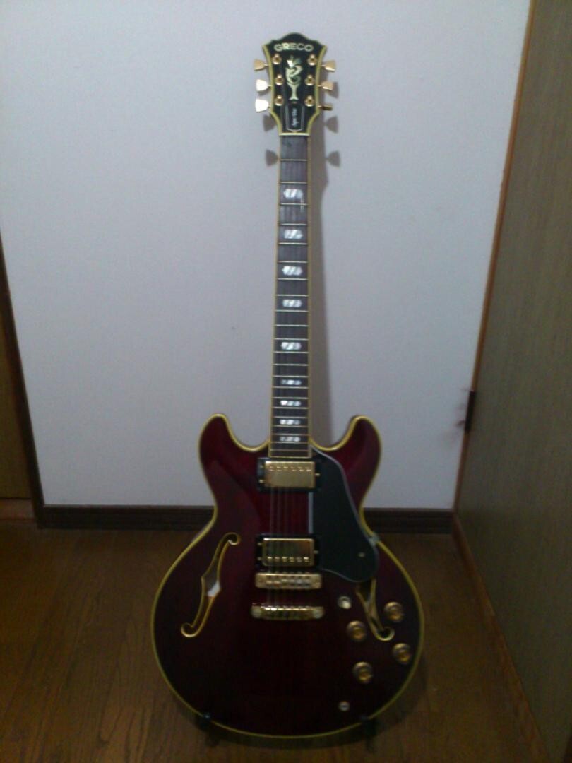 グレコ ヴィンテージ ギター SV-800 セミアコ ワイン Greco SV-800