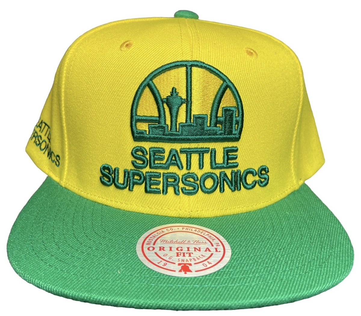 SEATTLE SUPERSONICS ベースボールキャップ Mitchell & Ness Seattle SuperSonics 'Draft Day' Pro Pinch Snapback