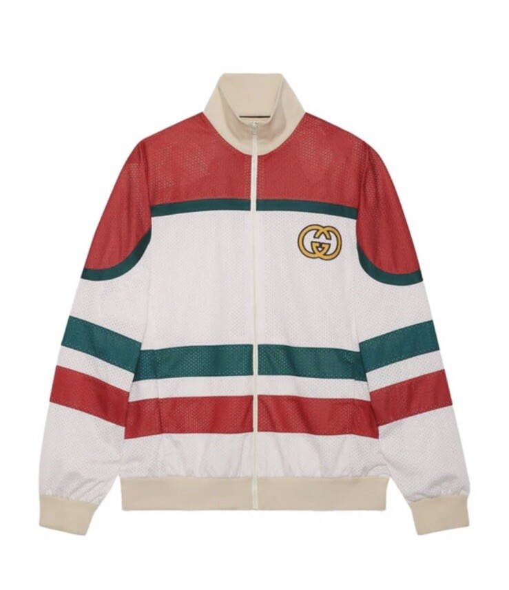 ［GUCCI］クロップドジャケット Gucci GG-logo zip-up Cropped Jacket | Brown | FARFETCH