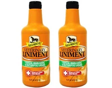 Absorbine Topical Analgesic Veterinary Liniment Muscle Pain Relief 16 oz  2 Pack