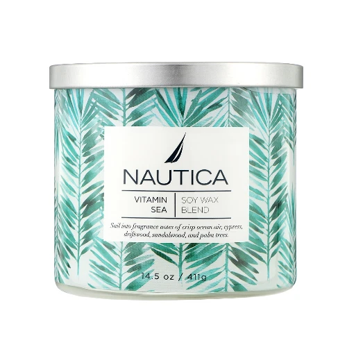 Vitamin Sea de Nautica Vela Perfumada Cera Soja 14.5 OZ Totalmente Nuevo