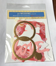 PAPER PATCH SCRAPBOOK EMBELLISHMENT SET  30 WEDDING DIE CUTS WITH A VIEW