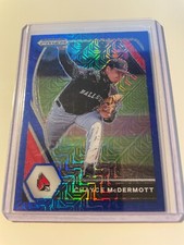 2021 Prizm Draft Picks Base Blue Wave Prizm #132 Chayce McDermott 03