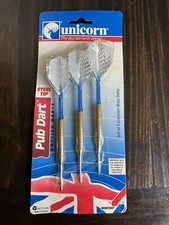 Vtg. 1996 UNICORN Steel tip Pub Dart English Darts 3 Brass Sportcraft
