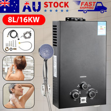 16KW Portable Gas Hot Water Heater System 8L Caravan Outdoor Camping Shower