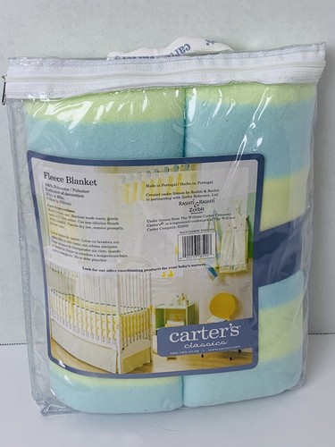 New Vintage Carters Classics Baby Blanket Fleece Bear Embroidered - Picture 3 of 4