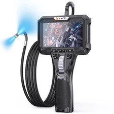 ANCEL Two-Way 220°Articulating Borescope 6.5mm Industrial Endoscope Camera 1080p