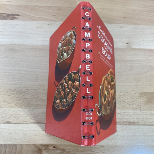 Vintage Cooking With Soup: A Campbell Cookbook, Red Spiral Bound Recipes - Foto 3 di 4