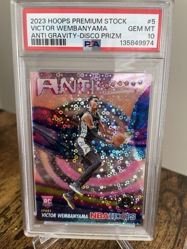 2023 Hoops Premium Stock Victor Wembanyama RC Anti-Gravity Disco Prizm PSA10🔥