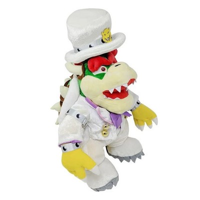 14  White Bowser in Wedding Dress Odyssey King Koopa Jumbo Size Stuffed Plush