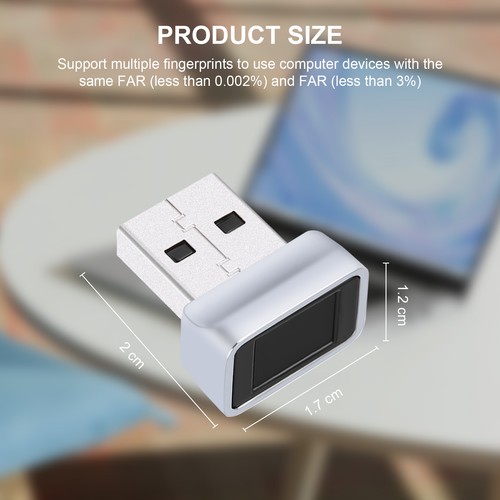 USB Fingerprint Reader for Security Key Biometric Fingerprint Scanner4962 - Afbeelding 5 van 5