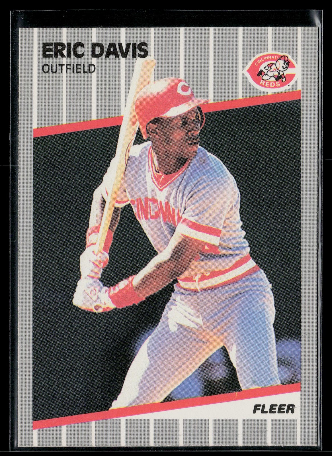 Eric Davis 1989 Fleer #158 Cincinnati Reds