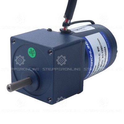 6W 220VAC 30-450RPM 0.11Nm Spur Gearbox Single-phase AC Variable Speed Motor