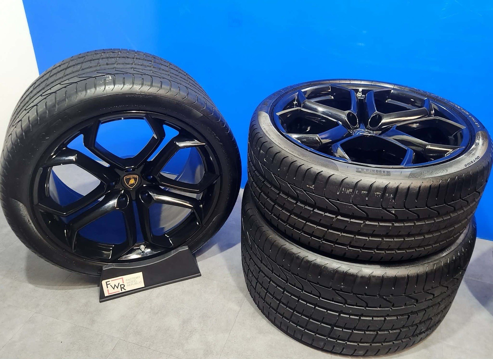 19" 20" LAMBORGHINI AVENTADOR LP700 Factory OEM   Black Wheels Rims Tires 💯💯💯