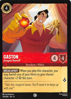 #ad #ad Gaston Arrogant Showoff 129 204 Reign of Jafar Disney Lorcana $1.59