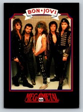 Bon Jovi Megametal 1991 Impel Card #2