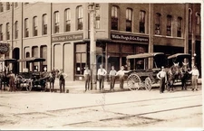 Davenport IA Iowa Wells Fargo & Co Express Wagons RPPC Photo Postcard COPY