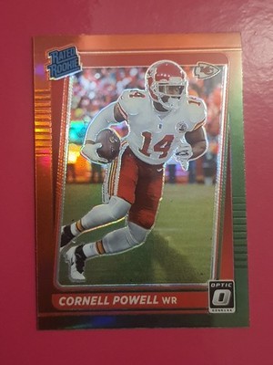 CORNELL POWELL 2021 Panini Donruss RC Rookie OPTIC PREVIEW RED GREEN PRIZM #P289