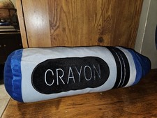 Toy Network Crayon Plush Blue Stuffed Toy Classroom Decoration' Pillow