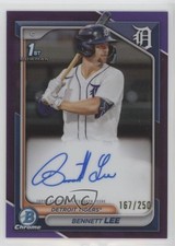 2024 Bowman Chrome Prospect Purple Refractor /250 Bennett Lee #CPA-BL Auto bn5