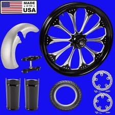 Harley Davidson Touring 21" Fat Front Tire Kit " Wizard " Made in the USA