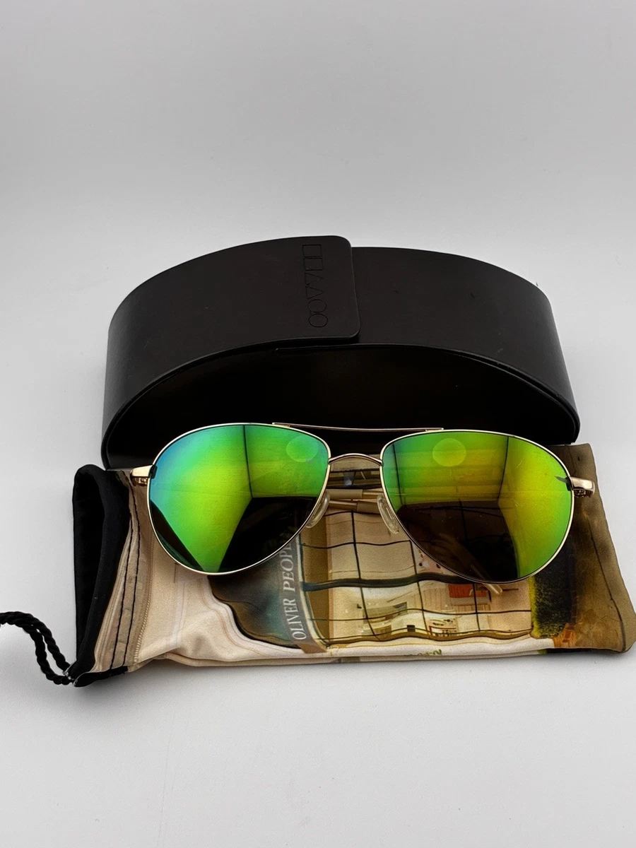 Oliver Peoples Gold Green Sunglasses for Men for sale | eBay
