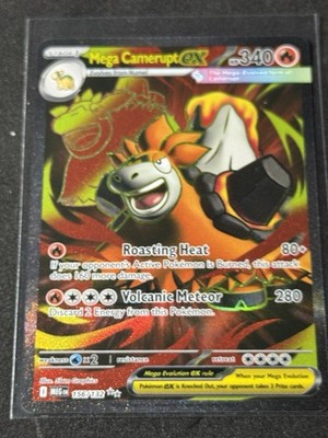 Mega Camerupt ex 156/132 ME01: Mega Evolution Ultra Rare Pokemon Card