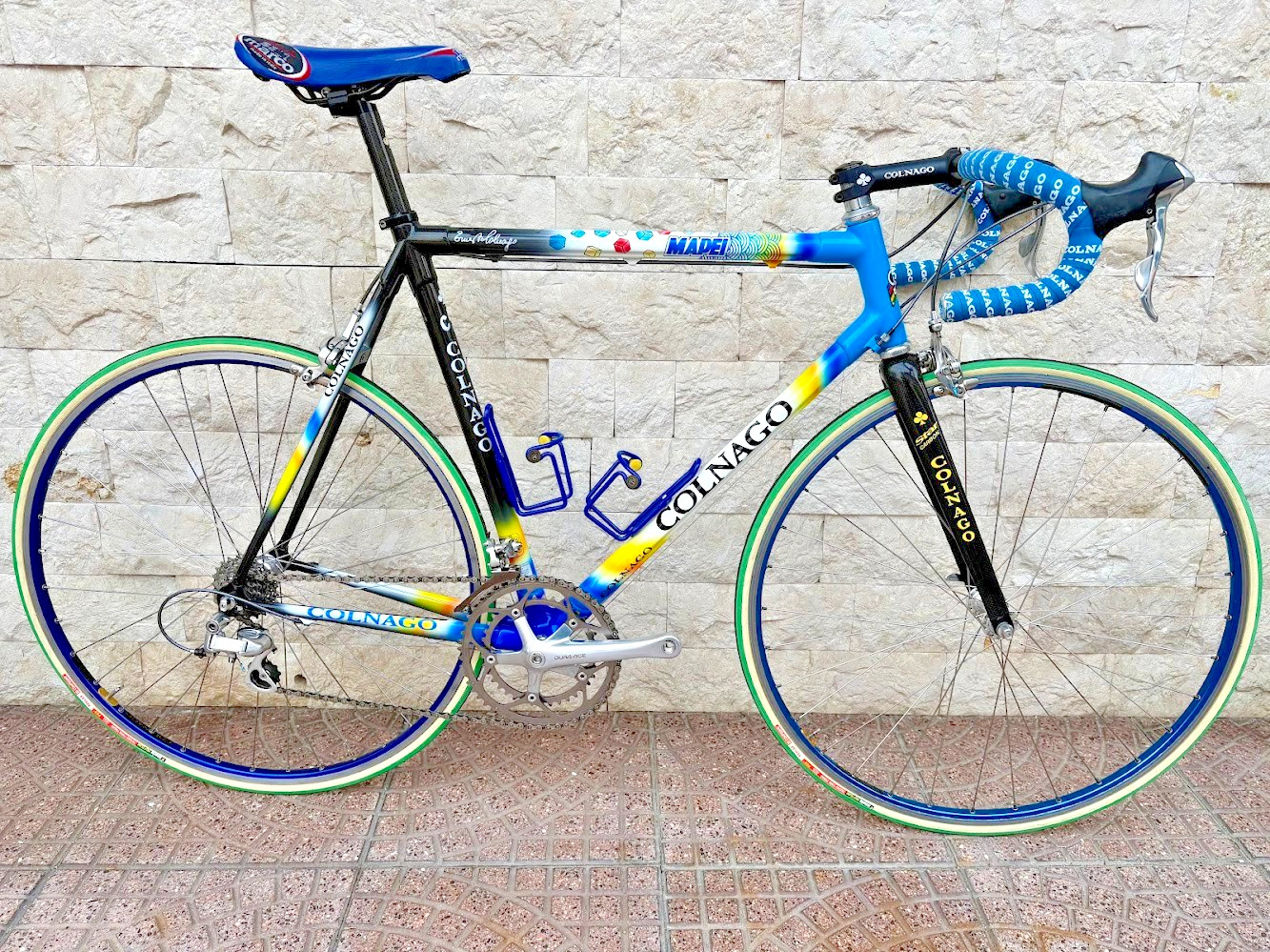 RARE COLNAGO C40 MAPEI carbon vintage road bike PERFECT CONDITION Dura Ace 9s