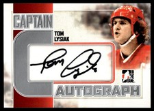 2011-12 ITG Captain-C Autographs Silver Tom Lysiak Auto Calgary Flames #ATLY