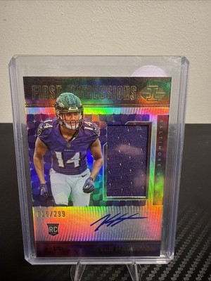 2022 Panini Illusions - First Impressions Autographed Memorabilia Kyle Hamilton