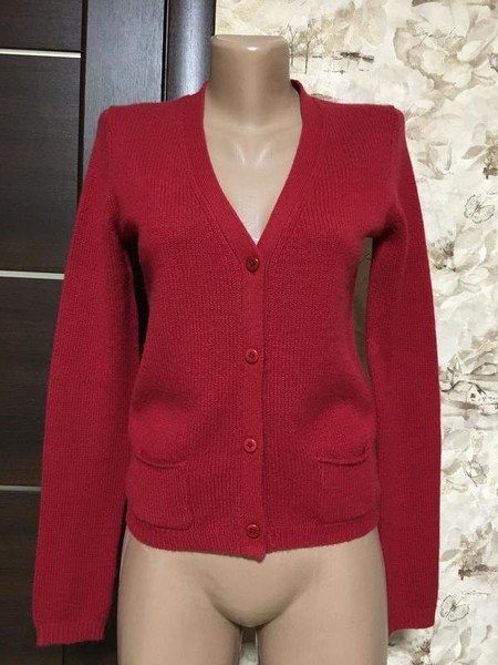 Women Closet Sweater Burgundy Denim 36