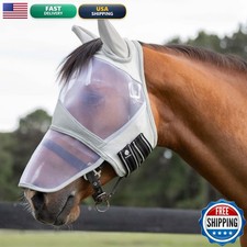 Equinavia Algard Horse Fly Mask Nose Cover, Soft Mesh Full Face Design