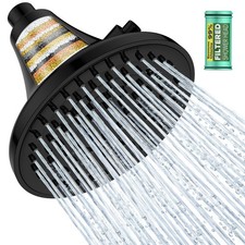 High Pressure Filtered Shower Head, -Button Filter , Removes Chlorine Impur...