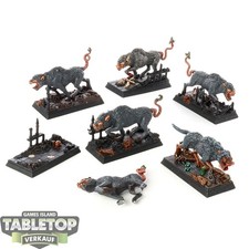 HdR Figuren - Böse - 6 x Wild Wargs - bemalt