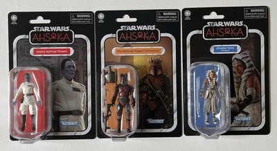 Star Wars Vintage Collection NIB Lot of 3 Ahsoka Mandalorian Commando Thrawn
