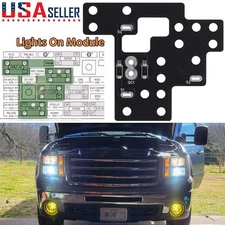 Total Lights On Module for 2003-2007 GMC Chevy 1500 2500 3500 GM High & Low Beam