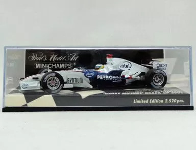 1/43 BMW Sauber F1.06 2006 Danke Michael Intel #16 White Blue Diecast