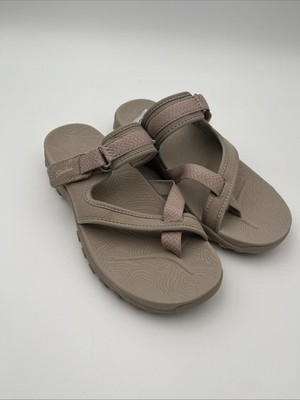 Skechers Adventure Women's Reggae Hook Loop Strap Slide Sandal Size 