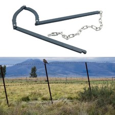 Durable Iron Fence Stretcher Heavy Duty Wire Fixer for Lawn Livestock Garden