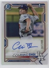 2021 Bowman Chrome Prospects Refractor 167/499 Hyun-il Choi #CPA-HC Auto 09an