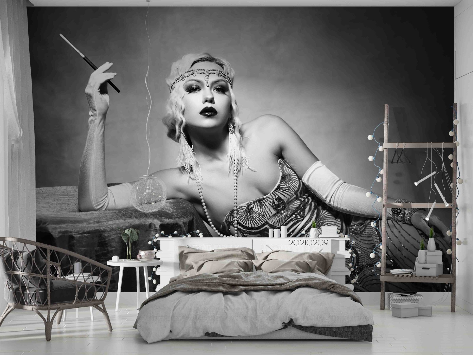 3D Women Portrait Wall Murals Wallpaper Murals Wall Sticker