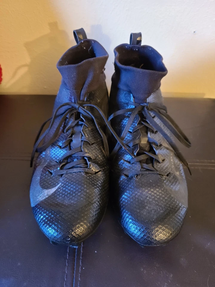 Nike Vapor Untouchable Pro 3 Football Cleats Size 10.5 - Black Pre-Owned - Image 3 of 4