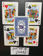 Swap Playing Cards    NY GIANTS    Lot of 4 KINGS    NFL FOOTBALL