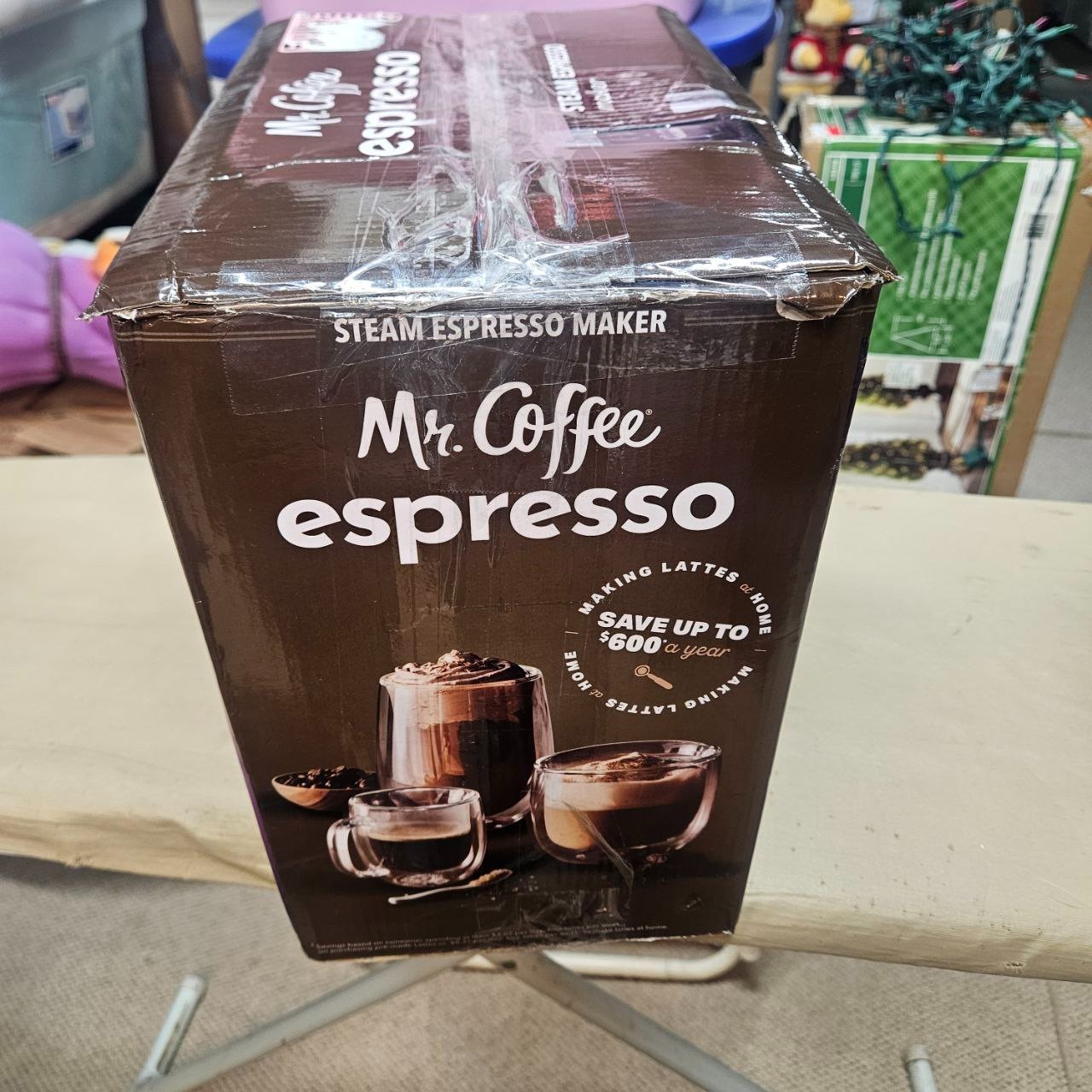 Mr. Coffee 4-Shot Steam Espresso Cappuccino and Latte Maker with Black